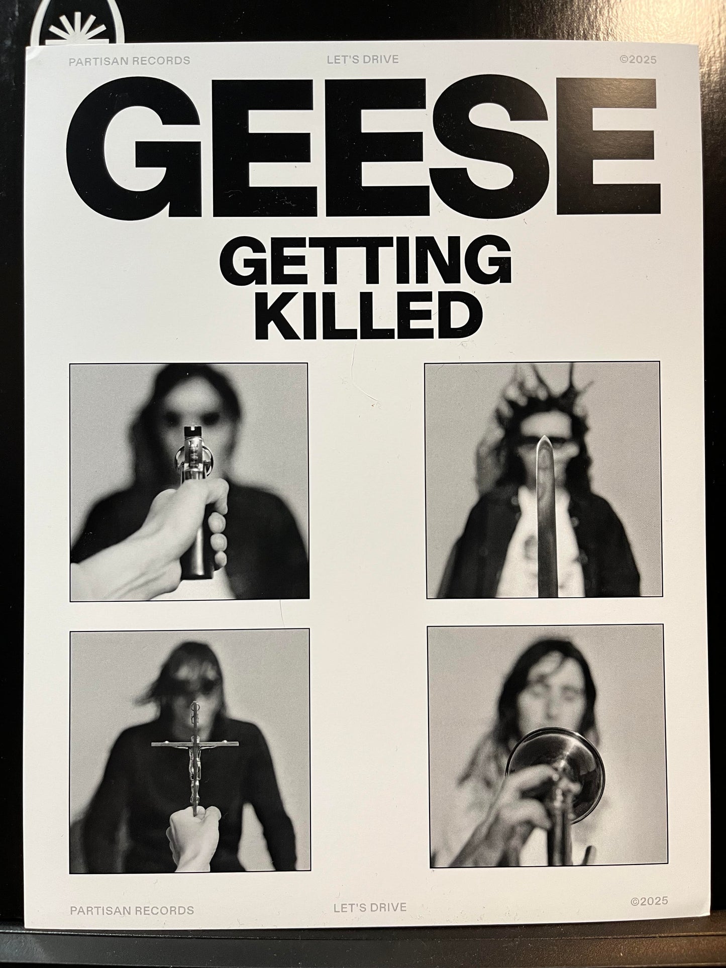 Geese - Getting Killed (11x7" POSTER) | Near Mint (NM)-