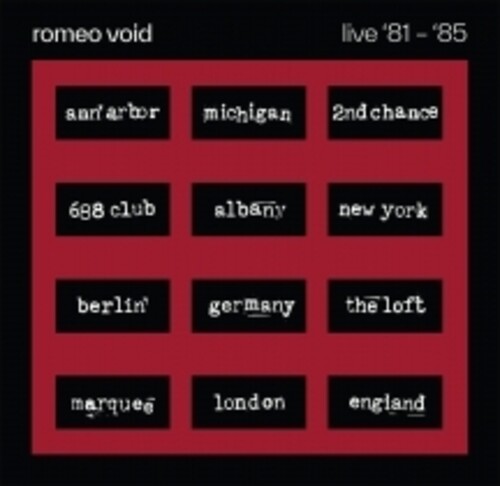 ROMEO VOID - BEST OF ROMEO VOID LIVE '81-'85 (RSD 2026 VINYL) | Mint (M) Mint (M)-