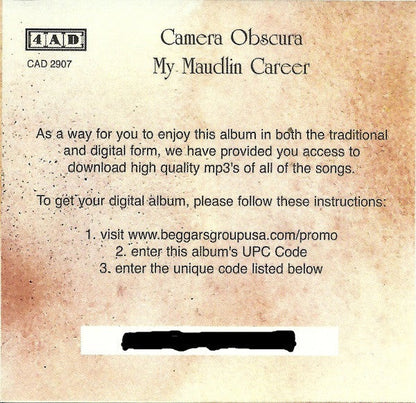 Camera Obscura - My Maudlin Career | Mint (M) Mint (M)-