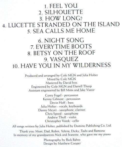 Julia Holter - Have You In My Wilderness | Mint (M) Mint (M)-