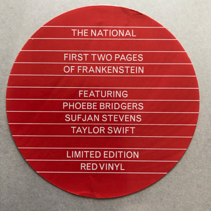 The National - First Two Pages Of Frankenstein | Mint (M) Mint (M)-