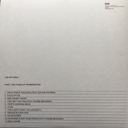 The National First Two Pages Of Frankenstein LP Mint (M) Mint (M)-