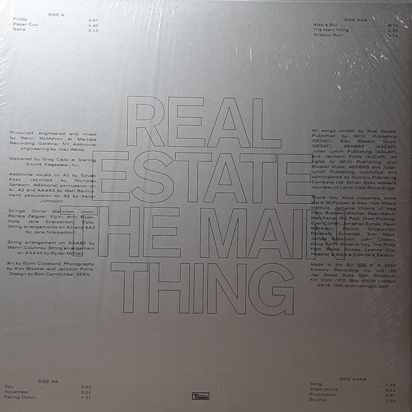 Real Estate - The Main Thing (IEX: TIP-ON GATEFOLD) | Mint (M) Mint (M)-