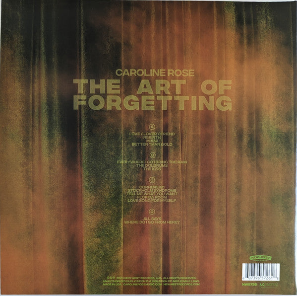 The Art Of Forgetting (CLEAR VINYL) | Mint (M) Mint (M)-