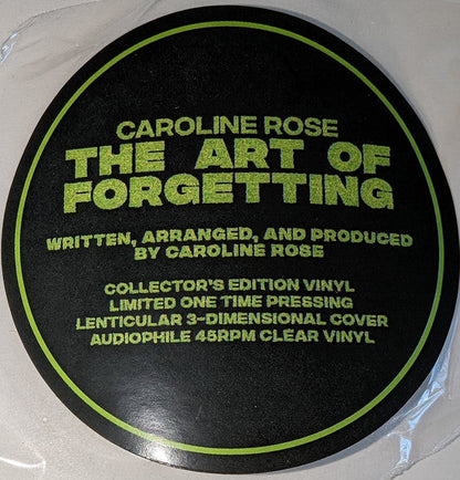 The Art Of Forgetting (CLEAR VINYL) | Mint (M) Mint (M)-