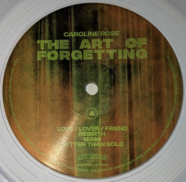 The Art Of Forgetting (CLEAR VINYL) | Mint (M) Mint (M)-