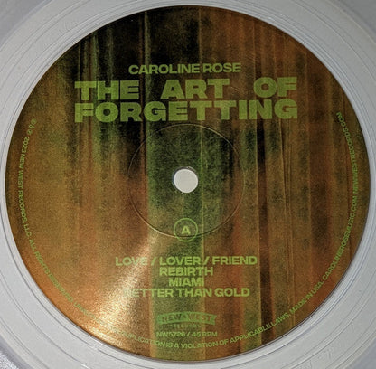 The Art Of Forgetting (CLEAR VINYL) | Mint (M) Mint (M)-