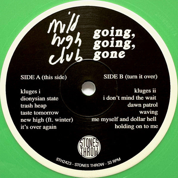Mild High Club - Going Going Gone (IEX: GREEN & WHITE SWIRL VINYL) | Mint (M) Mint (M)-