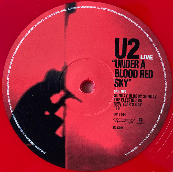 U2 - Under A Blood Red Sky (COLOR VINYL) | Mint (M) Mint (M)-
