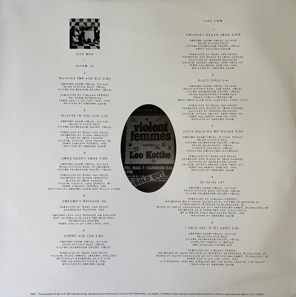 Violent Femmes - Add It Up (1981-1993) | Mint (M) Mint (M)-
