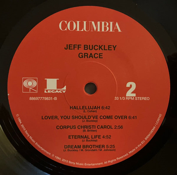 Jeff Buckley - Grace (VINYL - IMPORT - EUROPE) | Mint (M) Mint (M)-