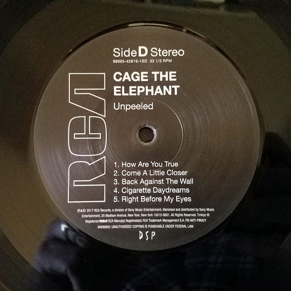 Cage The Elephant - Unpeeled (140 GRAM VINYL) | Mint (M) Mint (M)-