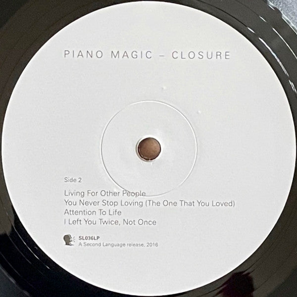 Piano Magic - Closure (VINYL) | Mint (M) Mint (M)-