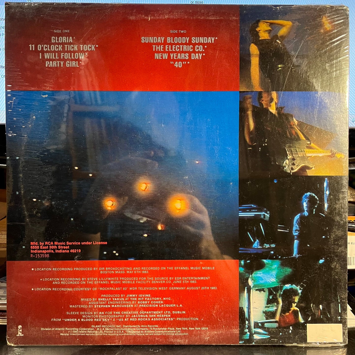 Live "Under A Blood Red Sky" (VINYL) | Mint (M) Excellent (EX)-
