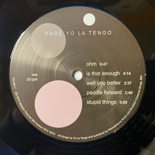 Yo La Tengo - Fade (VINYL) | Mint (M) Mint (M)-