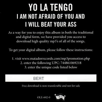 Yo La Tengo - I Am Not Afraid Of You And I Will Beat Your Ass (2xVINYL) | Mint (M) Mint (M)-