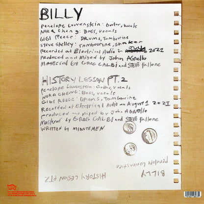 Horsegirl (2) - Billy (7" VINYL) | Mint (M) Mint (M)-
