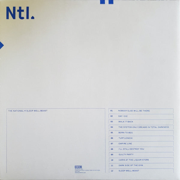 The National - Sleep Well Beast (WHITE VINYL) | Mint (M) Mint (M)-
