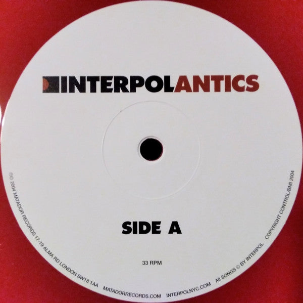 Interpol - Antics (RED VINYL) | Mint (M) Mint (M)-
