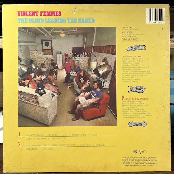 Violent Femmes - The Blind Leading The Naked (VINYL) | Near Mint- (NM-) Excellent+ (EX+)-