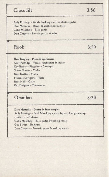 XTC - Nonsuch *CASSETTE* | Near Mint (NM) Near Mint (NM)-
