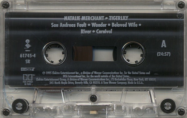 Natalie Merchant - Tigerlily *CASSETTE* | Near Mint (NM) Near Mint (NM)-