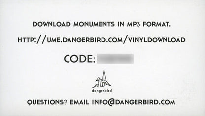 Ume - Monuments (*SIGNED* VINYL) | Near Mint (NM) Near Mint (NM)-