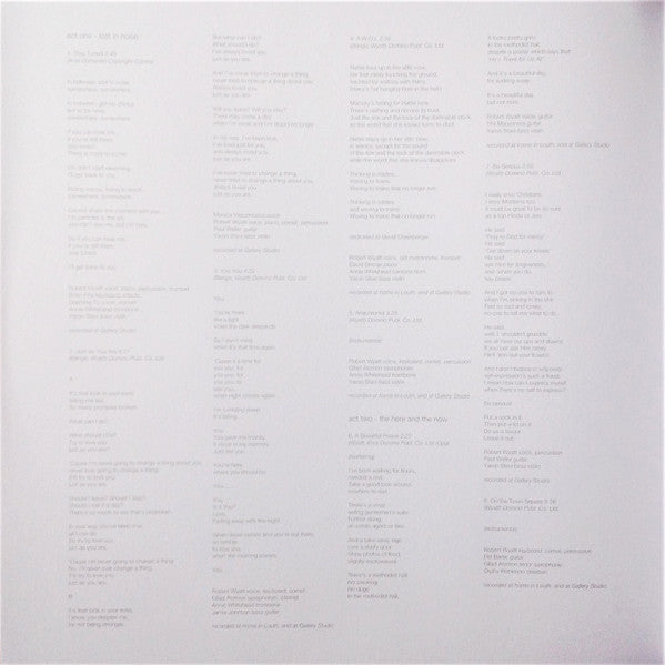Robert Wyatt - Comicopera (2xVINYL) | Near Mint (NM) Near Mint (NM)-