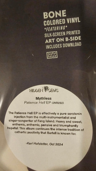 Patience Hell EP (VINYL) | Near Mint (NM) Near Mint (NM)-