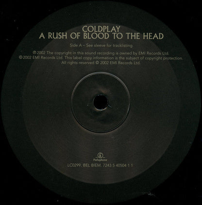Coldplay - A Rush Of Blood To The Head (VINYL LP) | USED Near Mint (NM) Near Mint (NM)-