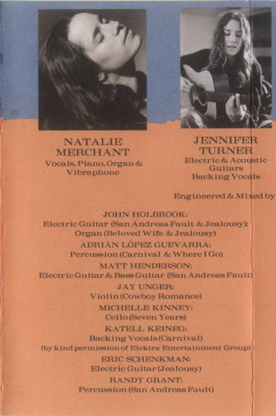 Natalie Merchant - Tigerlily *CASSETTE* | Near Mint (NM) Near Mint (NM)-