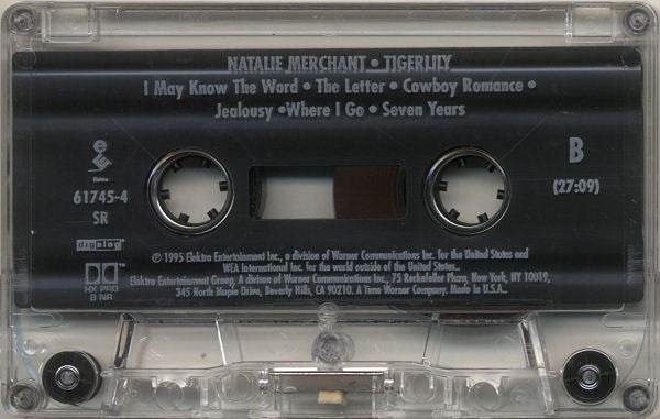 Natalie Merchant - Tigerlily *CASSETTE* | Near Mint (NM) Near Mint (NM)-