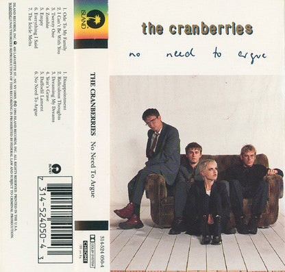 The Cranberries - No Need To Argue *CASSETTE* | Near Mint (NM) Excellent (EX)-
