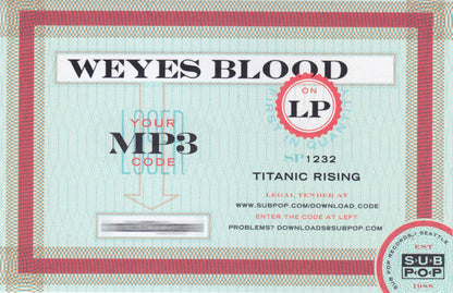 Weyes Blood - Titanic Rising (VINYL) | Near Mint (NM) Near Mint (NM)-