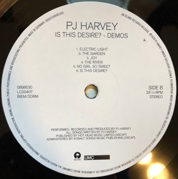 PJ Harvey - Is This Desire? - Demos | Near Mint (NM) Near Mint (NM)-