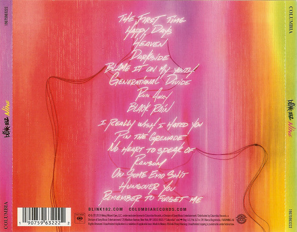 Blink-182 - Nine (CD) | Near Mint (NM) Near Mint (NM)-