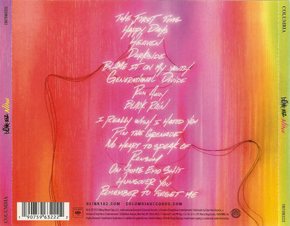 Blink-182 - Nine (CD) | Near Mint (NM) Near Mint (NM)-