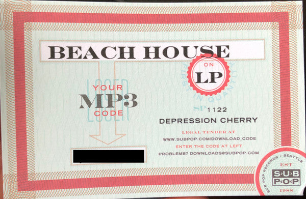 Beach House - Depression Cherry (VINYL) | Near Mint (NM) Near Mint (NM)-