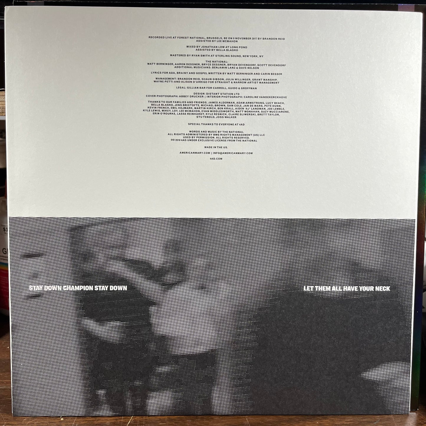 The National - Boxer (Live In Brussels) (CLEAR VINYL) | Near Mint (NM) Near Mint (NM)-