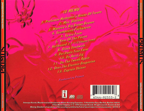Primus - Tales From The Punchbowl (CD) | Near Mint (NM) Near Mint (NM)-
