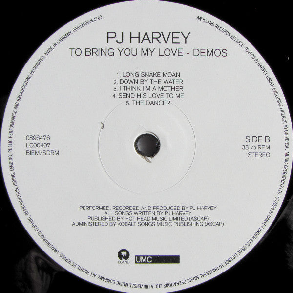 PJ Harvey - To Bring You My Love - Demos | Mint (M) Mint (M)-