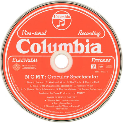 MGMT - Oracular Spectacular (CD) | Near Mint (NM) Near Mint (NM)-