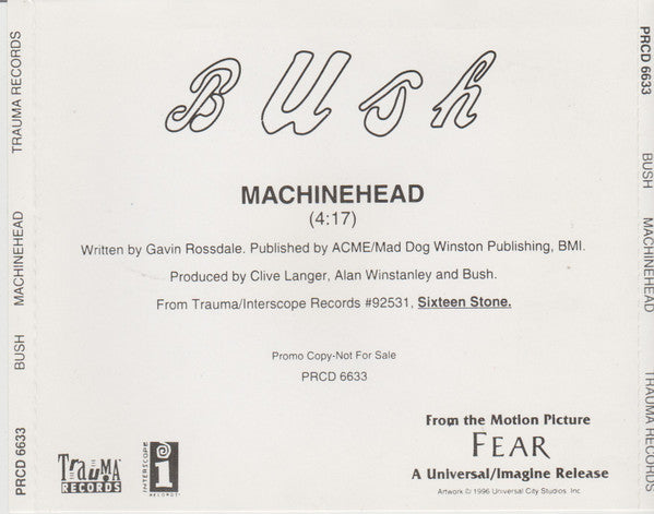 Bush - Machinehead (CD) | Near Mint (NM) Near Mint (NM)-