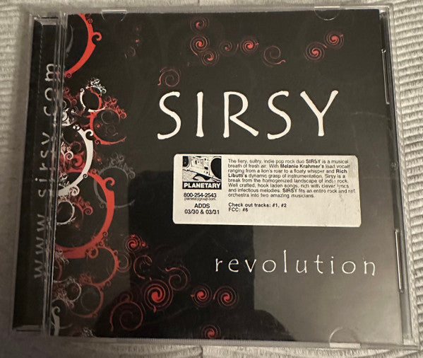 Sirsy - Revolution (CD - SIGNED) | Near Mint (NM) Excellent (EX)-