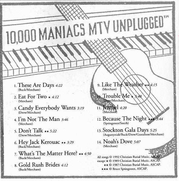 10,000 Maniacs - MTV Unplugged (CD) | Near Mint (NM or M-)-