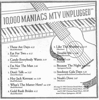 10,000 Maniacs - MTV Unplugged (CD) | Near Mint (NM or M-)-