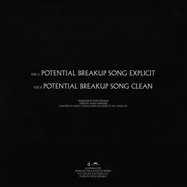 Potential Breakup Song Explicit (*SIGNED* 7") | Near Mint (NM) Mint (M)-