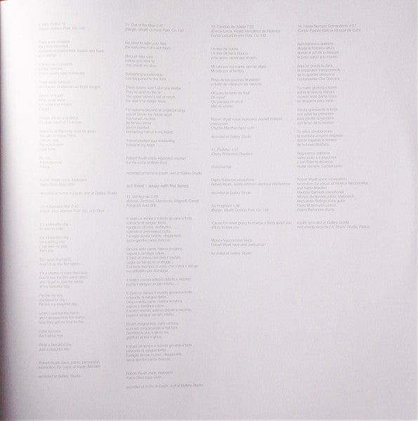 Robert Wyatt - Comicopera (2xVINYL) | Near Mint (NM) Near Mint (NM)-