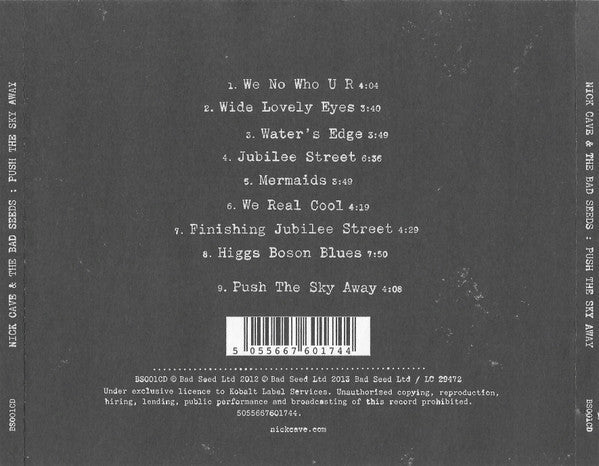 Nick Cave & The Bad Seeds - Push The Sky Away (CD) | Near Mint (NM) Excellent (EX)-