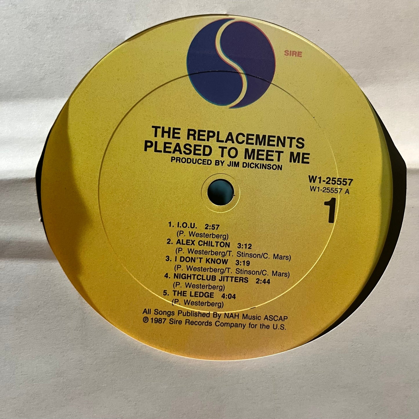 The Replacements - Pleased To Meet Me (VINYL LP SIRE 9 25557-1 1987) | Near Mint (NM or M-) Very Good Plus (VG+)-